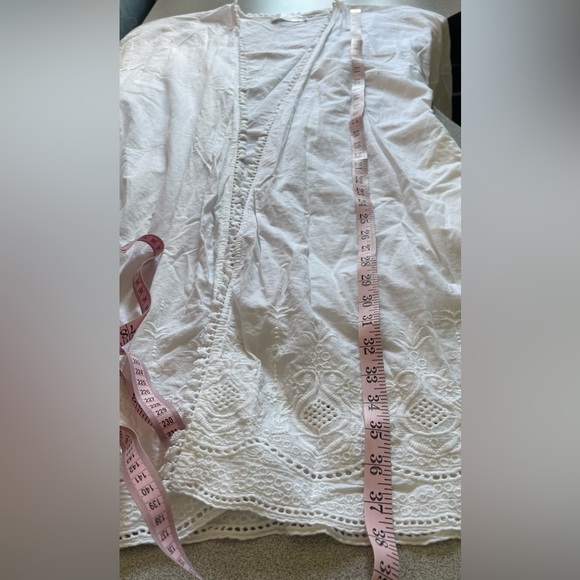 Victoriana White Cotton Lace Robe Size Small - Picture 11 of 13